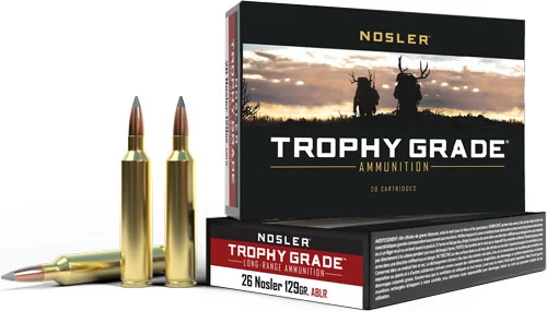 NOSLER TROPHY GRADE LR 26 - NOSLER 129GR ABLR 20RD 10BX/CS - Image 2