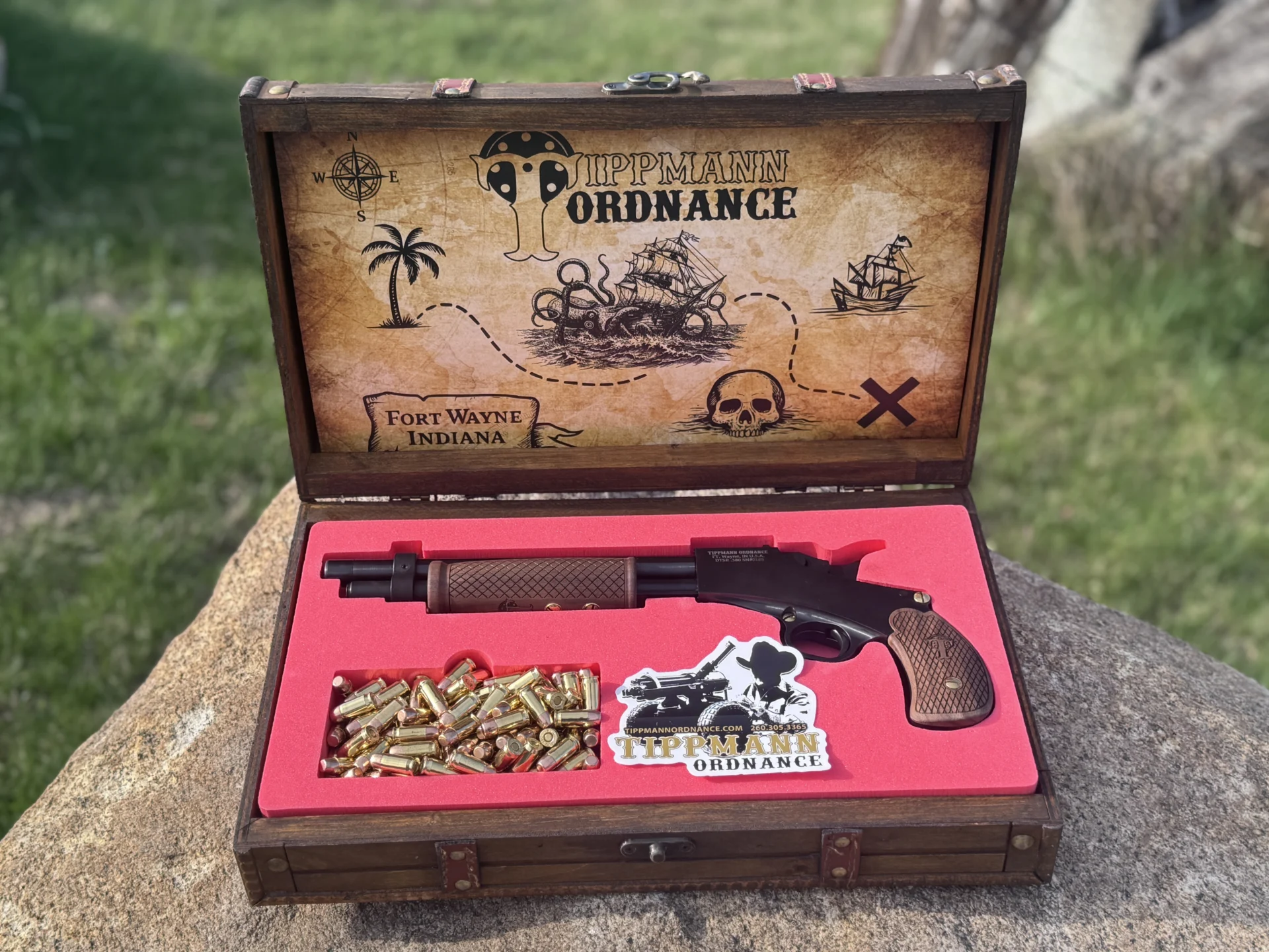 Tippmann Pirate Pistol Pump Action 380 ACP w/ Display Treasure Chest DTSR-1 - Image 4