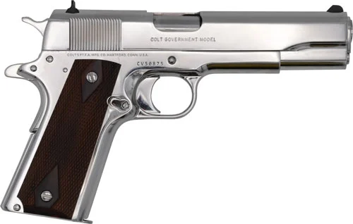 COLT GOV'T 45ACP 5" WHITE DOT - SIGHTS BRIGHT STAINLESS - Image 2