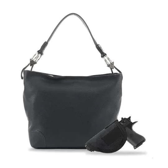 Jessie James Lydia Lock and Key Shoulder Bag Black AMC3179AL Bk